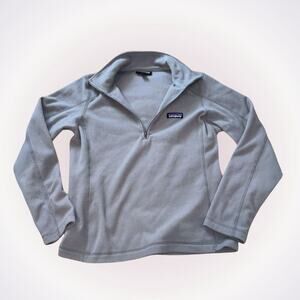 Patagonia Micro D Gray Quarter Zip Fleece | Sz S